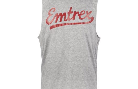 Cut-off Vest - Grey & Red
