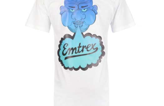 Smoke T-shirt - White & Blue