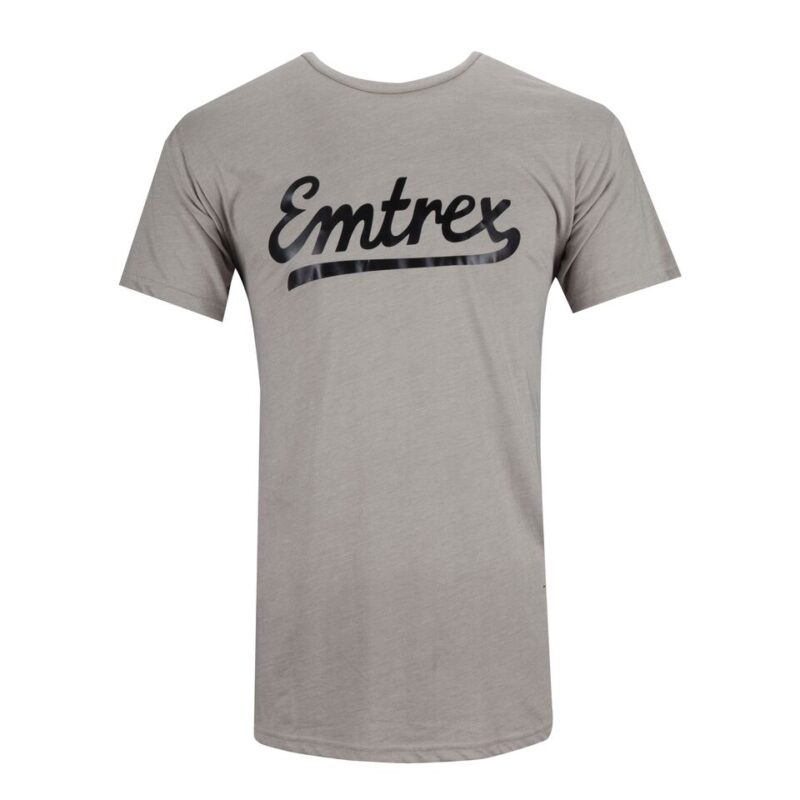 Emtrex Classic Longline T-Shirt Stone Grey 1