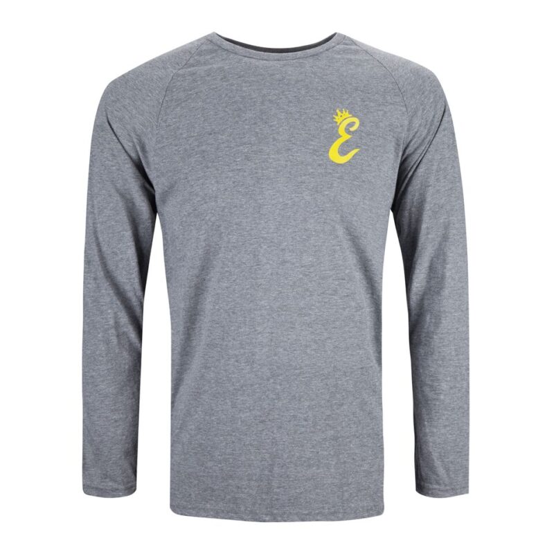 Emtrex Crown Longsleeve T-Shirt Grey & Yellow 1