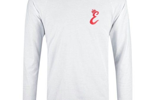 Crown Long-sleeve - White & Red