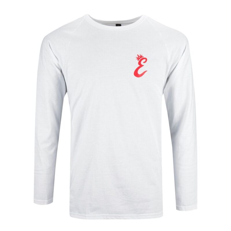 Emtrex Crown Longsleeve T-Shirt White & Red 1