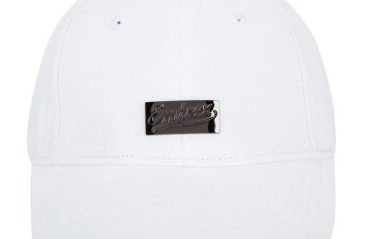 Curve Peak Cap - White Suede
