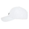 Emtrex Curve Peak Adjustable Cap White Suede & Metal Badge 3