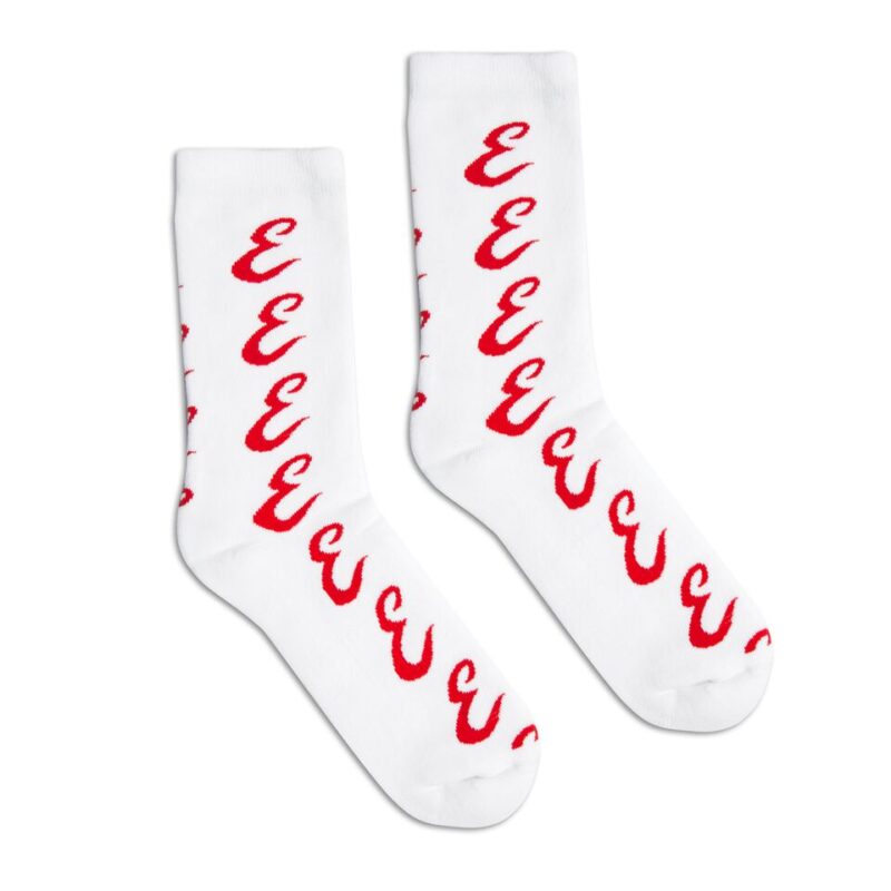 Emtrex E Logo Socks White & Red