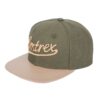 Emtrex Snapback Green & Tan PU Leather & Canvas 2