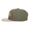 Emtrex Snapback Green & Tan PU Leather & Canvas 3