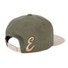 Emtrex Snapback Green & Tan PU Leather & Canvas 4