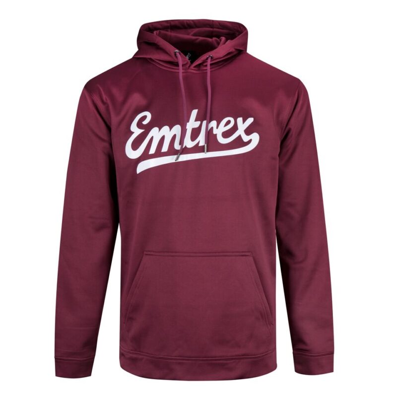 Emtrex Winter Hoodie BMX Sports Hoodie Burgandy 1