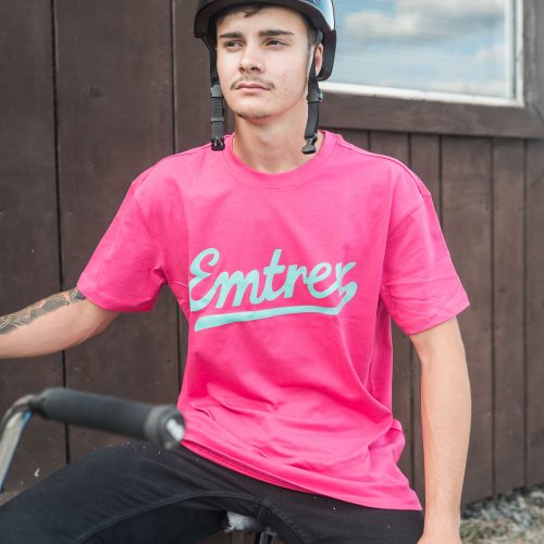Heavyweight T-Shirt - Pink/Teal