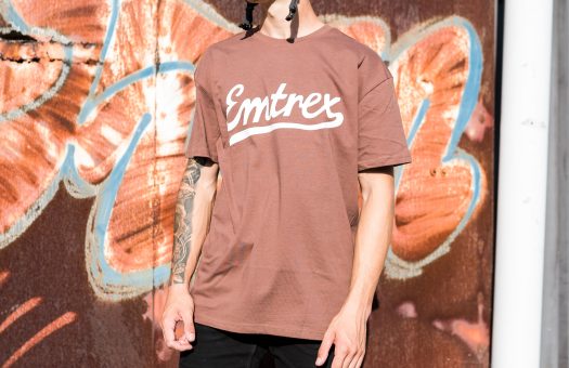 Heavyweight T-Shirt - Brown/White